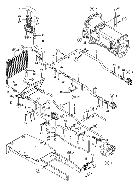 HYDRAULIC LINE(CAB(ADD.ITEM (T80)