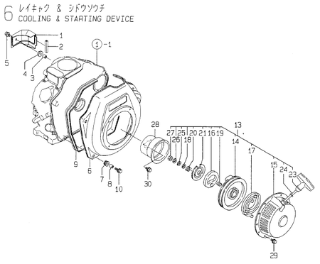 COOLING & STARTING DEVICE (YDW190AE5/6E)