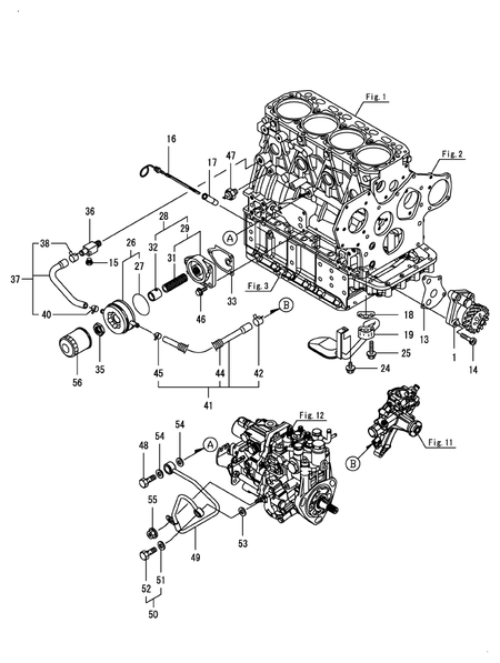 LUB. OIL SYSTEM (4TNV88-BKITL)