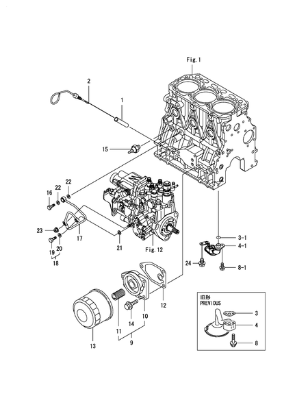 LUB. OIL SYSTEM (3TNV88-XRY)