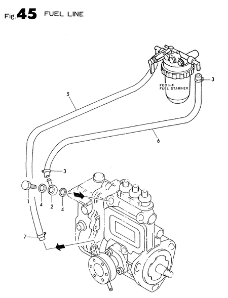 FUEL LINE (4TN82E-S) FUEL LINE (4TN82E-S)