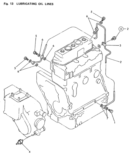 LUBRICATING OIL LINES (3T75HA)