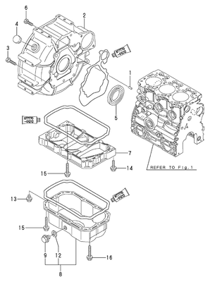 FLYWHEEL HOUSING & OIL SUMP (3TNV76-CSA) FLYWHEEL HOUSING & OIL SUMP (3TNV76-CSA)