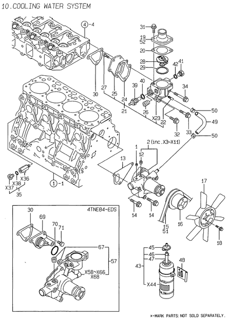 COOLING WATER SYSTEM (4TNE84-DS)