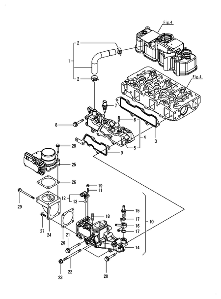 SUCTION MANIFOLD (3TNV88C-DMU)