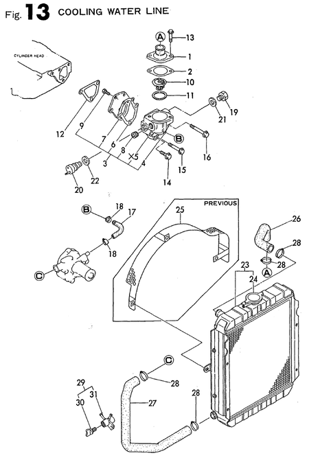 COOLING WATER LINE (4TN82E-AS)