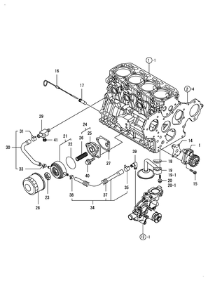 LUB.OIL SYSTEM (4TNV84T-ZDSA3D) LUB.OIL SYSTEM (4TNV84T-ZDSA3D)