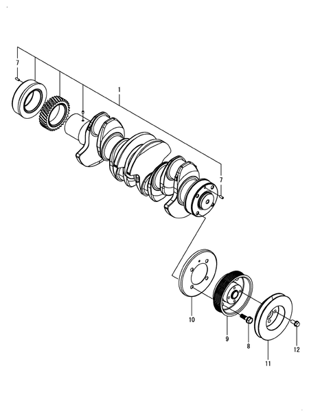 CRANKSHAFT (4TN107FHT-2WYB)