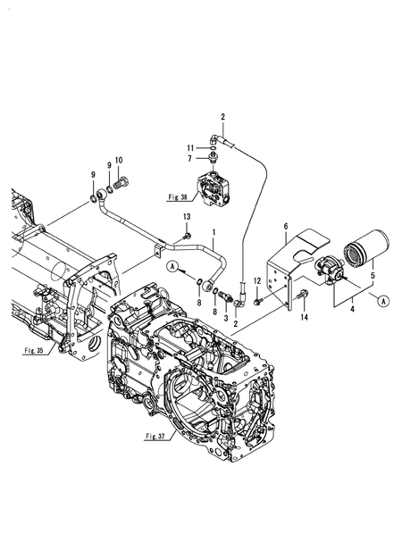 HST PIPE (LX4100(YANMAR))