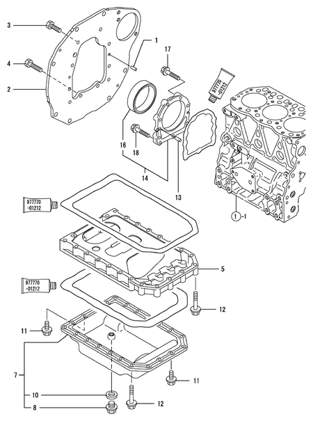 MOUNTING FLANGE & OIL SUMP (3TNV82A-NRE)