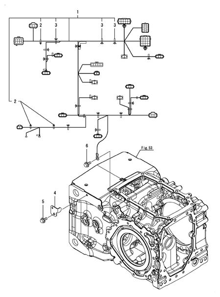 WIRE HARNESS(TRANSMISSION) (YT357AJ,Y(300001-)