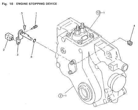 ENGINE STOPPING DEVICE (2T75U-NP) ENGINE STOPPING DEVICE (2T75U-NP)