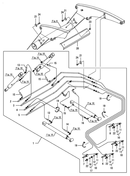 HYDRAULIC PIPING (YL610,US)