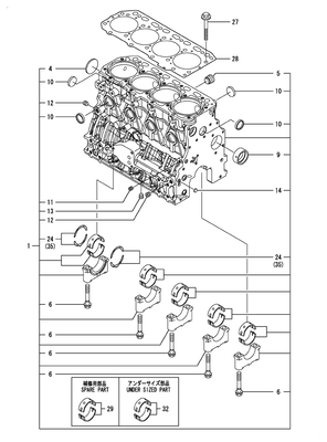CYLINDER BLOCK (4TNV88C-DYEM) CYLINDER BLOCK (4TNV88C-DYEM)