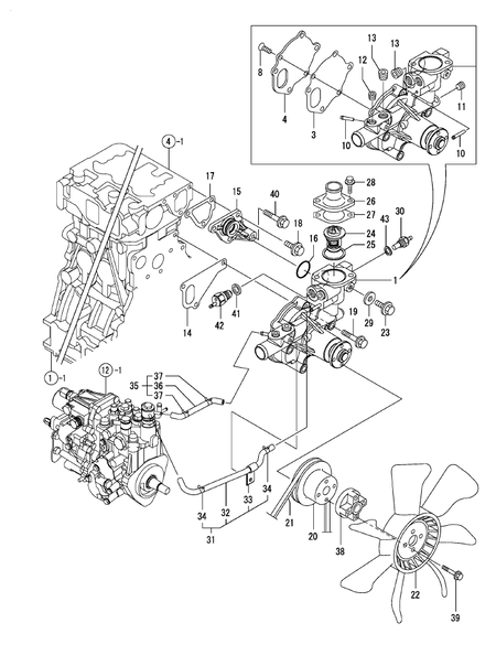 COOLING WATER SYSTEM (4TNV88-DSA01)