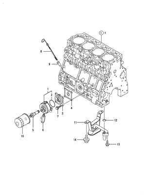 LUB. OIL SYSTEM (4TNV106T-GGE) LUB. OIL SYSTEM (4TNV106T-GGE)
