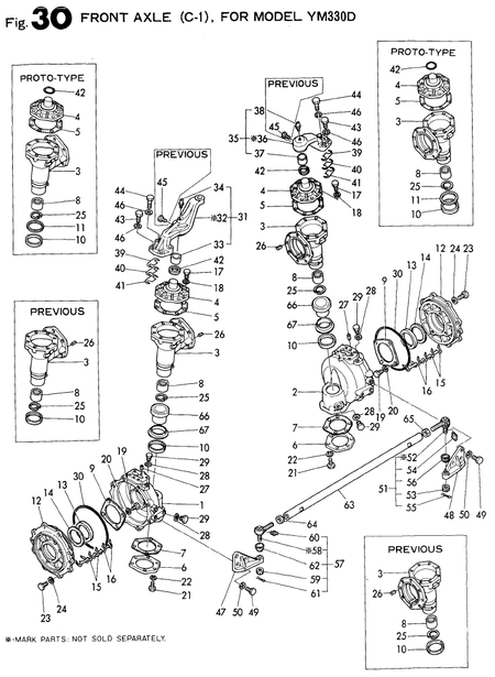 FRONT AXLE(C),(YM330D,USA) (YM330)