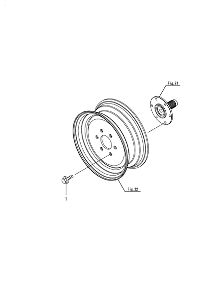 HUB BOLT (LX4100(YANMAR))