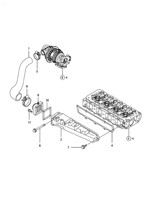 SUCTION MANIFOLD (4TNV84T-DSA2)