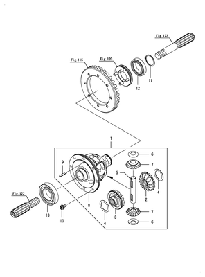 DIFFERENTIAL GEAR (YM342A)