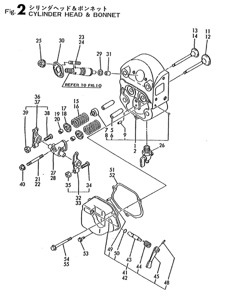 CYLINDER HEAD & BONNET (TF85LY)