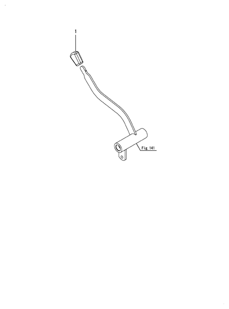 KNOB(DRAFT LEVER) (YM347A-BR)