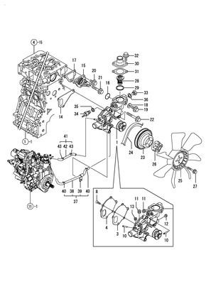 COOLING WATER SYSTEM (4TNV88-BDSA) COOLING WATER SYSTEM (4TNV88-BDSA)