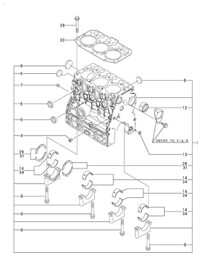 CYLINDER BLOCK (3TNV70-ASA3) CYLINDER BLOCK (3TNV70-ASA3)