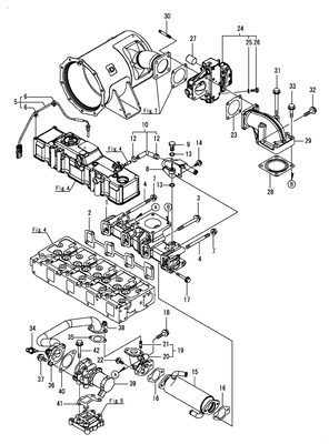 EXHAUST MANIFOLD (4TNV98C-GGE) EXHAUST MANIFOLD (4TNV98C-GGE)