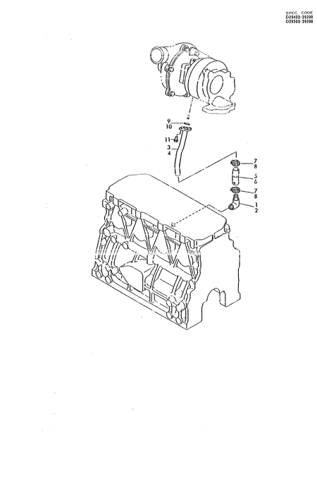 LUB. OIL RETURN PIPES (4TN82TL-RGB) LUB. OIL RETURN PIPES (4TN82TL-RGB)