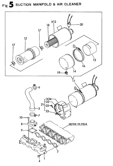 INLET MANIFOLD & AIR CLEANER (4TN84TE-RNS)