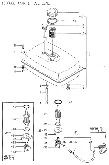 FUEL TANK & FUEL LINE (L60AE-DP3T)