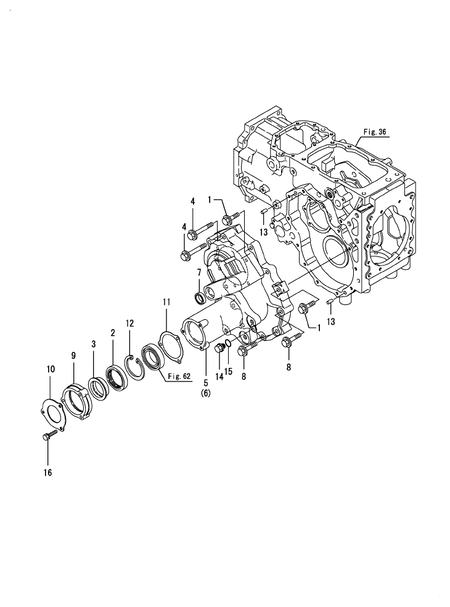 REAR HOUSING (EX3200(YANMAR))