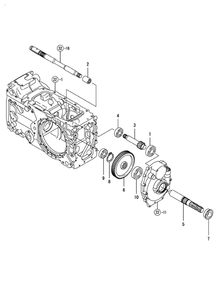 P.T.O. DRIVE SHAFT (T80)