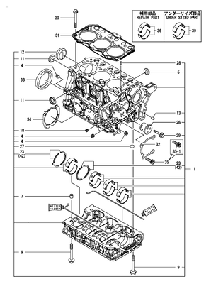 CYLINDER BLOCK (3TNM72-CUKS)