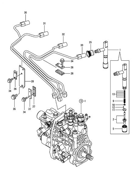 FUEL INJECTION VALVE (4TNV106TXTBL)