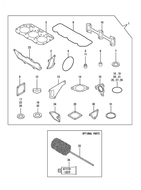 GASKET SET (3TNV84T-GKL)