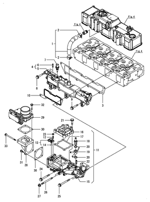 SUCTION MANIFOLD (4TNV98C-NSA) SUCTION MANIFOLD (4TNV98C-NSA)