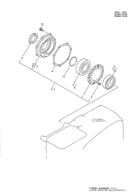 MAIN BEARING HOUSING (TF115-HT) MAIN BEARING HOUSING (TF115-HT)