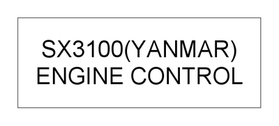 ENGINE CONTROL (SX3100(YANMAR))