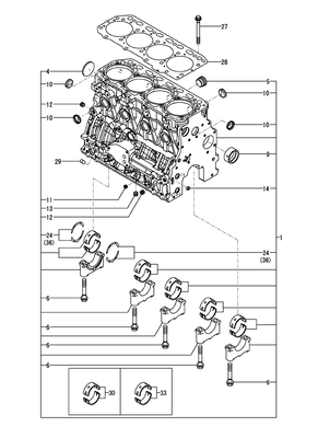 CYLINDER BLOCK (4TNV88C-KITL)