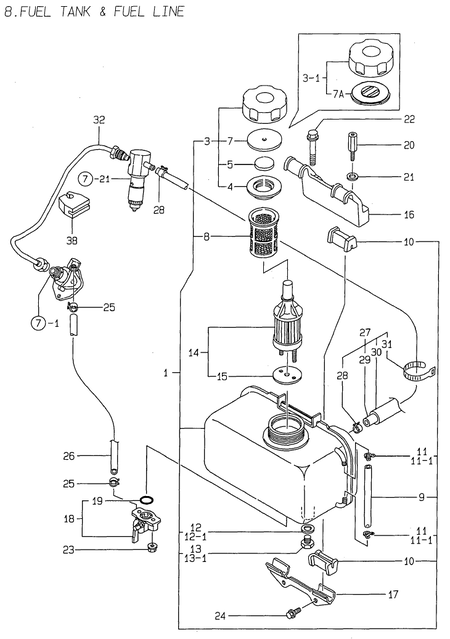 Shop FUEL TANK & FUEL LINE (L100AE-DVBO) today | Yanmar US
