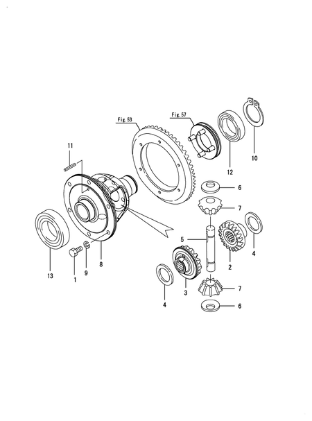 DIFFERENTIAL GEAR (LX4100(YANMAR))