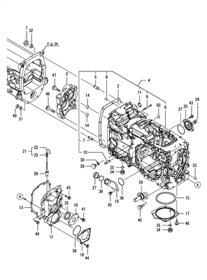 TRANSMISSION CASE (LX410(YANMAR)) TRANSMISSION CASE (LX410(YANMAR))