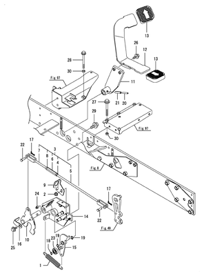 HST PEDAL (SC2450(YANMAR))
