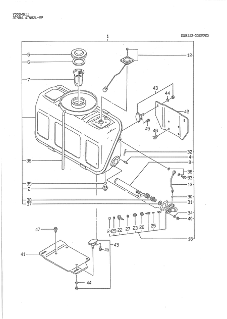 FUEL OIL TANK (4TN82L-RP)