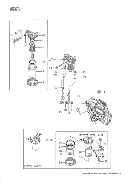 FUEL LINE (4TNE88-PG)