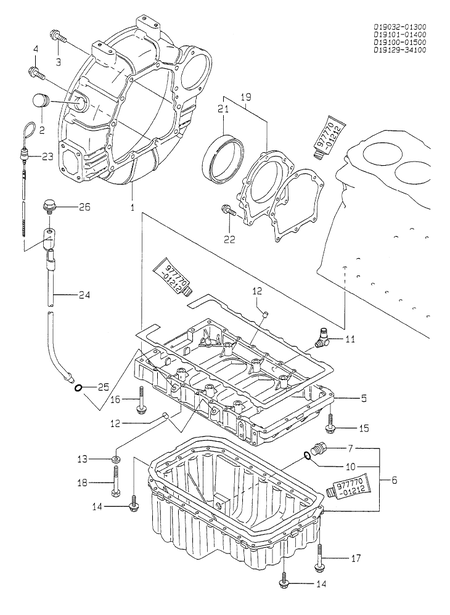 FLYWHEEL HOUSING & OIL SUMP (4TN100TL-MCC) FLYWHEEL HOUSING & OIL SUMP (4TN100TL-MCC)