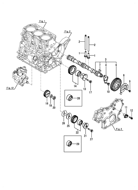 CAMSHAFT & DRIVING GEAR (3TNV88C-DGZ)