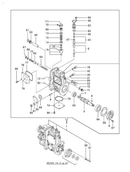 FUEL INJECTION PUMP (2TNV70-ASA)